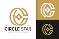 Letter C Circle Star Logo Design, brand identity logos vector, modern logo, Logo Designs Vector Illustration Template Royalty Free Stock Photo