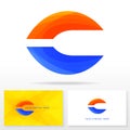 Letter C logo design - vector sign