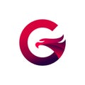 eagle letter c logo vector icon