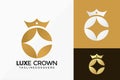 Letter C Luxury Crown Logo Vector Design. Abstract emblem, designs concept, logos, logotype element for template Royalty Free Stock Photo