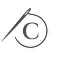 Letter C Tailor Logo, Needle and Thread Logotype for Garment, Embroider, Textile, Fashion, Cloth, Fabric