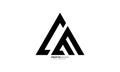 Letter Ca triangle shape creative typography alphabet monogram logo Royalty Free Stock Photo