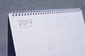 The letter 2019 on the calendar