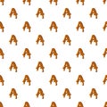 Letter A from caramel pattern