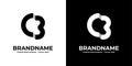 Letter CB or BC Monogram Logo Royalty Free Stock Photo