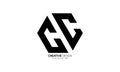 Letter Cc hexagon shape creative unique modern monogram abstract logo Royalty Free Stock Photo