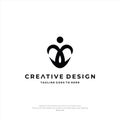 Letter CC logo Design Luxury People Creative Design