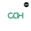 Letter CDH Monogram Logo Design Royalty Free Stock Photo