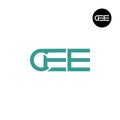 Letter CEE Monogram Logo Design