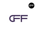 Letter CFF Monogram Logo Design Royalty Free Stock Photo