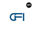 Letter CFI Monogram Logo Design Royalty Free Stock Photo