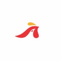 Letter A Chicken Logo Design. Rooster Letter A Logo