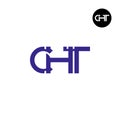 Letter CHT Monogram Logo Design Royalty Free Stock Photo