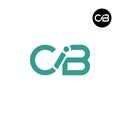 Letter CIB Monogram Logo Design Royalty Free Stock Photo