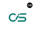 Letter CIS Monogram Logo Design Royalty Free Stock Photo