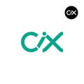 Letter CIX Monogram Logo Design Royalty Free Stock Photo