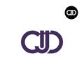 Letter CJD Monogram Logo Design Royalty Free Stock Photo