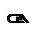 Letter CLA simple monogram logo icon design. Royalty Free Stock Photo