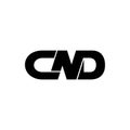 Letter CND simple monogram logo icon design.