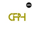 Letter CPH Monogram Logo Design Royalty Free Stock Photo