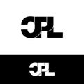 Letter CPL simple monogram logo icon design.