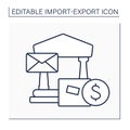 Letter of credit line icon