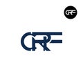 Letter CRF Monogram Logo Design Royalty Free Stock Photo