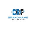 Letter CRP abstract logo icon design.