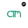 Letter CTM Monogram Logo Design Royalty Free Stock Photo