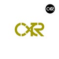 Letter CXR Monogram Logo Design Royalty Free Stock Photo