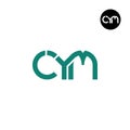 Letter CYM Monogram Logo Design Royalty Free Stock Photo