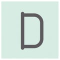 Letter D alphabet vector illustration. Vector illustration decorative design Royalty Free Stock Photo