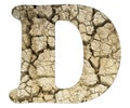 Letter D - Aridity land the ground cracks