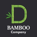 Letter d bamboo logo