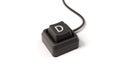 Letter D button of single key computer keyboard, 3D illustration Royalty Free Stock Photo