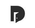 Letter D Door Logo Design Combined With Minimal Open Door Icon Vector Template Royalty Free Stock Photo