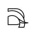 Letter D Elephant Line Simplicity Logo