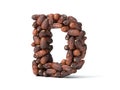 Letter D shaped date palm fruits,