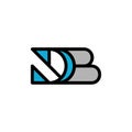 Letter db modern minimalist business logo