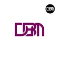 Letter DBM Monogram Logo Design Royalty Free Stock Photo