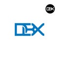 Letter DBX Monogram Logo Design Royalty Free Stock Photo
