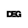 Letter DEG simple monogram logo icon design.