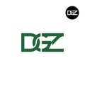 Letter DGZ Monogram Logo Design Royalty Free Stock Photo