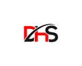 Letter DHS Monogram Logo Design Royalty Free Stock Photo