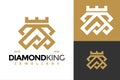 Letter A Diamond King Jewellery Logo design vector symbol icon illustration