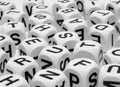 Letter Dice Royalty Free Stock Photo