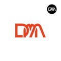 Letter DMA Monogram Logo Design Royalty Free Stock Photo