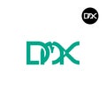 Letter DMX Monogram Logo Design Royalty Free Stock Photo