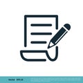 Letter Document Paper Icon Vector Logo Template Illustration Design. Vector EPS 10 Royalty Free Stock Photo