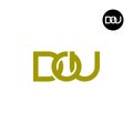 Letter DOU Monogram Logo Design